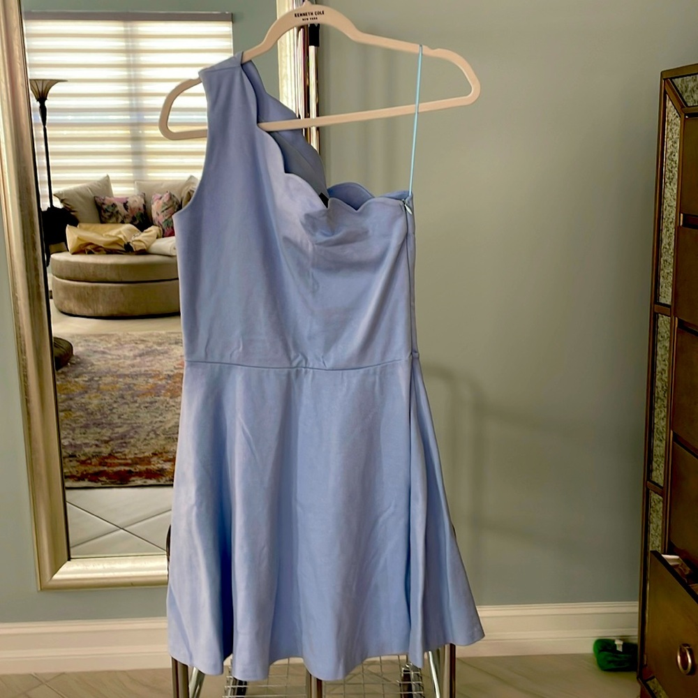 Aqua light blue dress L